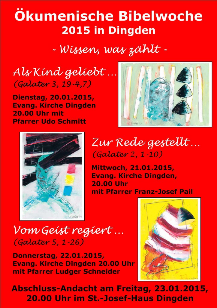 Plakat Bibelwoche 2015