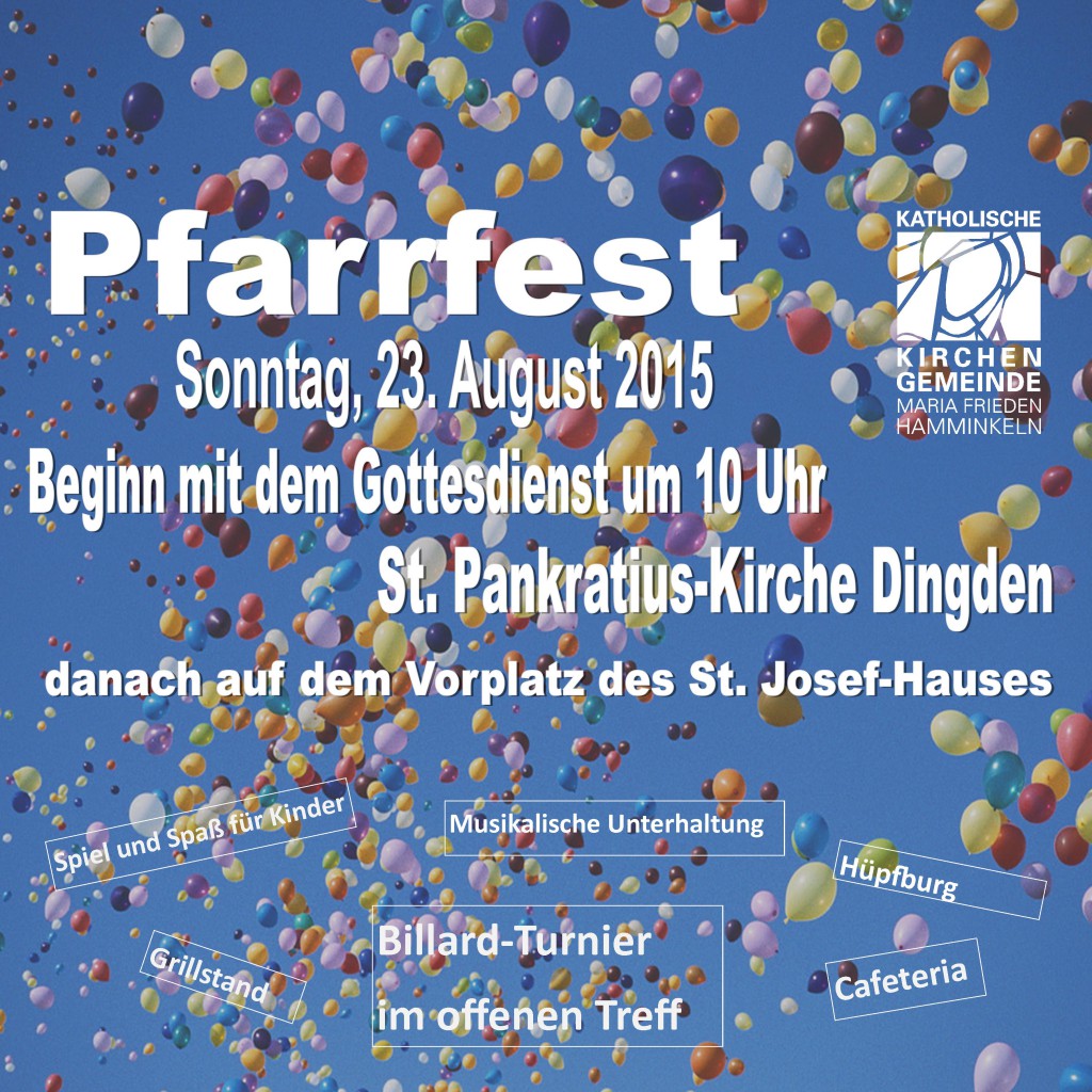 Plakat Pfarrfest