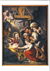 Kopie eines Kupferstichs von Lucas Vorstermann aus dem Jahre 1620 nach einem Originalgemälde von Peter Paul Rubens um 1619. Pfarrei Maria Frieden Hamminkeln St. Antonius Loikum